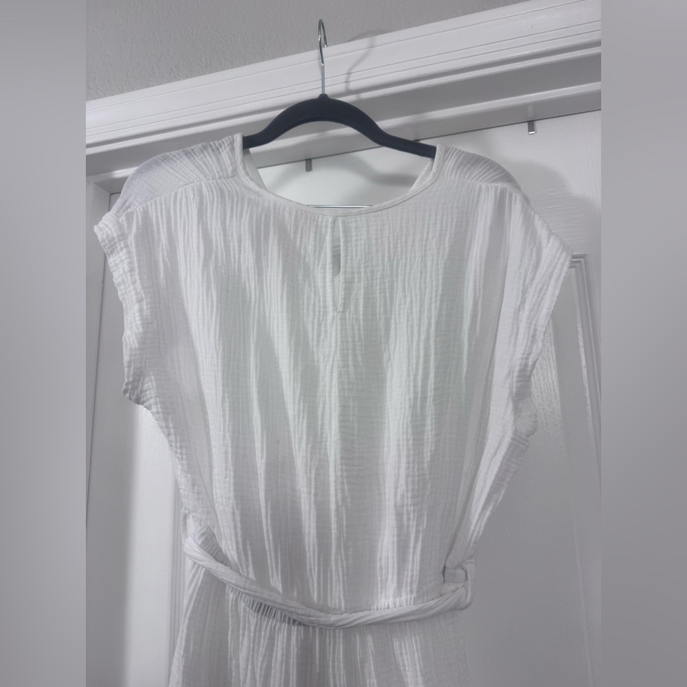 Magaschoni White V-Neck Dress - Picture 7 of 10